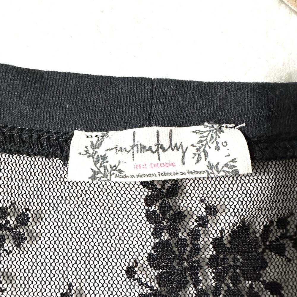 Free People Lady Lux Light Year L Large Bodysuit Black Lace Thong - Picture 4 of 12